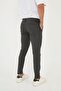Men's Jogger Slimfit Waist Half Elastic Double Leg Anthracite Fabric Trousers - 5
