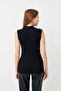 Women's Black Cream White 3-Pack Sleeveless Bodysuit - 3