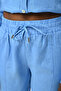 Women's - Straight Linen Pants, Comfortable Fit and Elastic Waist - 2