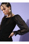 Ruched Ruffle Detail Mini Dress - 5