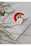 Red Rainbow Figured Hand Knitted Hairless Baby Buckle - 3