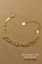 Steel Bracelet- Triple Chain Dorica Beaded Bracelet Non-Tarnish Colorfast 316L Steel Bracelet 17+5cm - 4