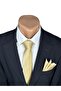 Limited Edition Light Gold Dupont Handmade Tie & Handkerchief