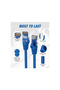 Cat6 1000Mbps Ethernet Internet Data Rj45 Cable 0.5cm Blue Cable 50 cm Rj45 Data Cable - 2