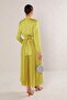 Pleated Oil Green Dress - 32-2039 - 3