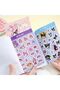 Sanrio Kuromi Character Sticker Notebook Set 1 Piece (450) piece - 3