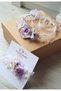 Special Design Mother Baby Lilac Flower Detailed Maternity Crown Set with Pearls - 2