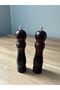 2-Piece Natural Wooden High Quality Spice Grinder Black Pepper, Salt Grinder Hand Mill Set - 2