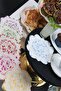 منديل كوكتيل رخامي مطرز (6 قطع) - 5