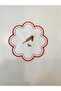 6 Pieces Love Birds Embroidered Linen Coffee Side Cocktail Napkin & Coasters - 3