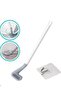 Golf Design Silicone WC Toilet Kitchen Cleaning Brush with Hook Gift White - 2