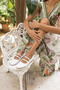 White Buckle Detailed Rabiot Women's Ballerinas - 4