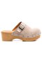 Women's Genuine Suede Leather Clog Slippers 6220 - 4
