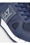 UNISEX Mesh Stripe Logo Lace Up Navy Blue Sneaker X8X151 XK386-T657 - 4