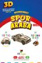 3D Paintable Wooden Sports Car Model - Educational Toy for Children