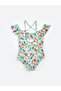 Girls' Swimsuit with Quick Dry Print - 2