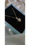 Gold White Heart Steel Necklace - 3