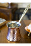 Copper Coffee Pot Classic Hammer Tattoo Model Copper Color 4 Person - 3
