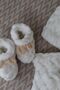 Puffy Hand Knitted Baby Vest Booties Hat Set - 2