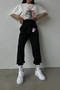 Cute Cat Printed Oversize Women's T-shirt and Jogger Set - 5
