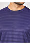 Self Stripe Stretch Knit Oversized Crew Neck T-Shirt - 3