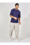 Self Stripe Stretch Knit Oversized Crew Neck T-Shirt - 2