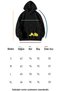 Purple Unisex Oversize Hooded Kangaroo Pocket Sonic Printed Sweatshirt Hoodie - 3