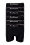 6 Pieces Feelline Black Cotton Natural Lycra Men's Boxers
