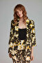 Patterned Oversize Jacket - Green