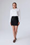 Sequined Mini Skirt - Black - 3