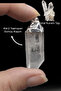 Certified Raw Unprocessed Crystal Quartz Stone Necklace - Brazil - 2