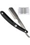 Srb/33R Resin Handle Stainless Steel Beard Razor, 5 Razor Blades Gift - 7