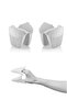 Set of 2 Silicone Cupcake Oven Mitts, Tray Holders, Microwave Holders, Heat Resistant Gloves (Gray) - 4