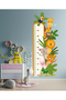 Cute Safari Animals Height Meter and Multi-Purpose Wardrobe Kids Room Wall Sticker Set - 7