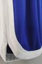 Lift Back Printed Zero Sleeve Crew Neck White Sports Tshirt and Blue Sports Shorts Set - 3