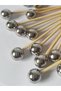 50 Pieces Decorative Round Pearl Toothpicks 6 Cm Silver - Pearl 8 Mm - 2