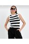 Striped Crop Women's Knitwear