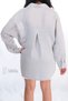 Comfortable Cut Muslin Women's Shirt - Oversize, Loose - 7