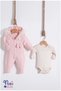 Lace Hooded Hospital Discharge Set for Baby Girl