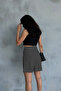 Anthracite Double-Cuffed Pleated Fabric Palazzo Shorts - 3