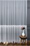 Sport Pattern Taped Tulle Curtain, 100x270, Sparse Pleat, 1/2