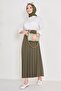 Belted Skirt - 23026-Haki - 4