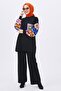Medium Women's Black Knitwear Tunic and Trousers - 21833 - 4