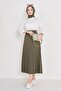 Belted Skirt - 23026-Haki - 3