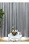 Custom Knitted Textured Mesh Tulle Curtain, 300x260, Sparse Pleat, 1/2 - 6