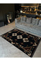 Dark Green Antique Design Series Claret Red Beige Patterned Vintage Decorative Carpet Antique36 - 4