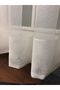 Plain Tulle Curtain - Ecru Color - Skirt Folded, 250x270, Sparse Pleat, 1/2 - 4