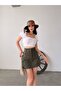 Women's Cargo Pocket Mini Skirt with Shorts