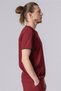 Bergama Men's Claret Red Single Top Lycra-Pocketed-Doctor Nurse Uniform-Scrubs-Surgical Clothing - 4