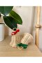 Christmas Bell Chime with Ribbon Christmas Pine Tree Ornament New Year Tree Decoration 11 Cm (Piece Price) - 3